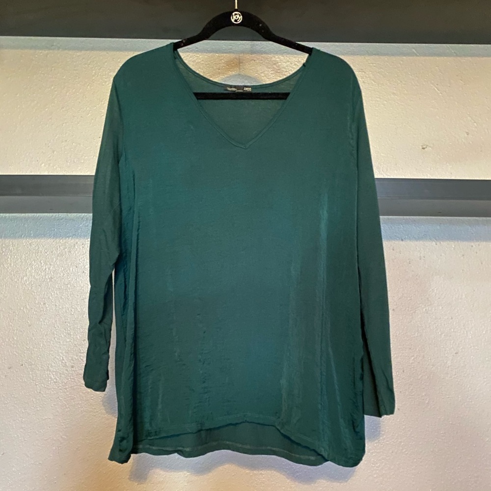 Zara Satin Front Top